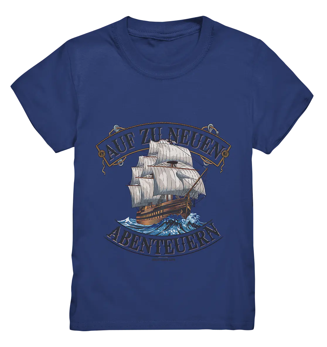 AUF ZU NEUEN ABENTEUERN – Inspirierendes Segelschiff-Design - Kids Premium Shirt Bright Lights Arts
