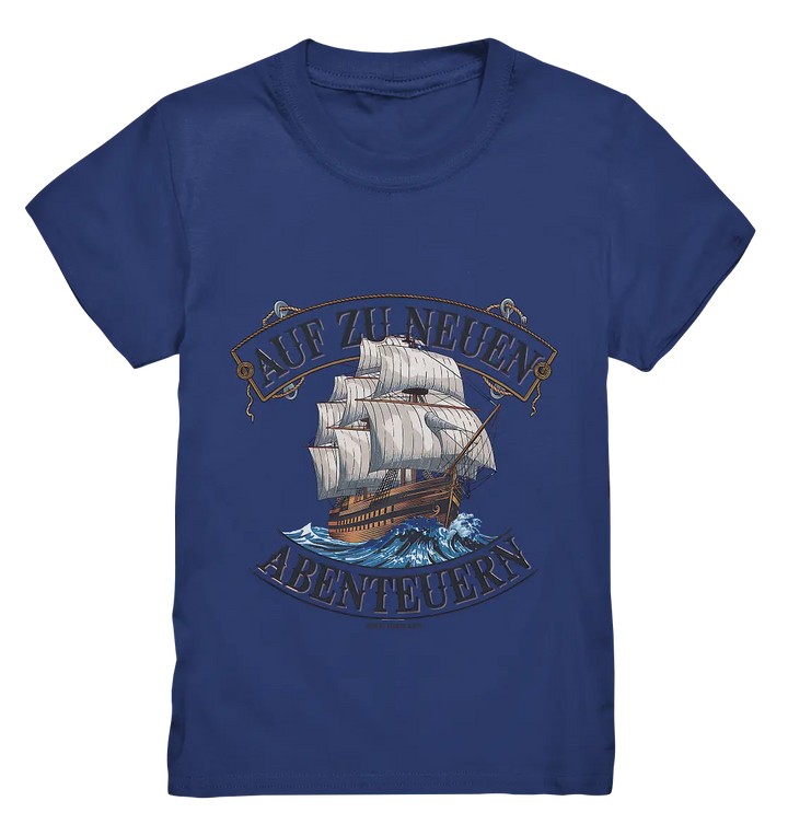 AUF ZU NEUEN ABENTEUERN – Inspirierendes Segelschiff-Design - Kids Premium Shirt Bright Lights Arts