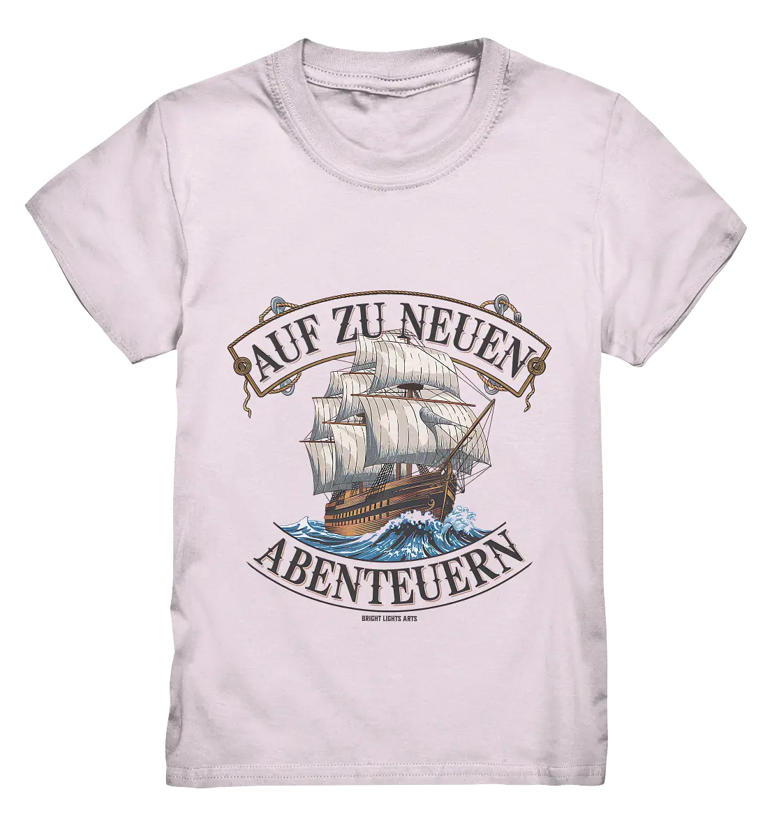 AUF ZU NEUEN ABENTEUERN – Inspirierendes Segelschiff-Design - Kids Premium Shirt Bright Lights Arts