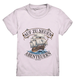 AUF ZU NEUEN ABENTEUERN – Inspirierendes Segelschiff-Design - Kids Premium Shirt Bright Lights Arts