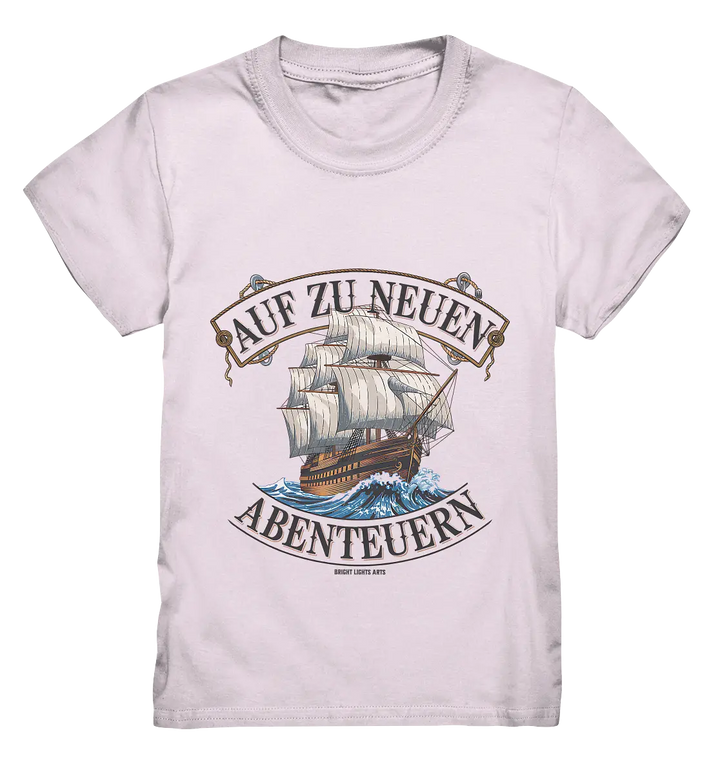 AUF ZU NEUEN ABENTEUERN – Inspirierendes Segelschiff-Design - Kids Premium Shirt Bright Lights Arts
