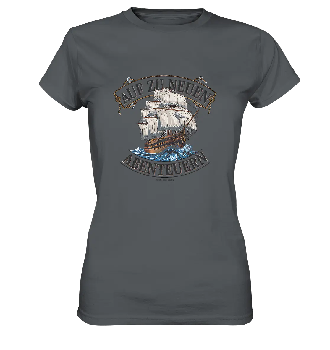 AUF ZU NEUEN ABENTEUERN – Inspirierendes Segelschiff-Design - Ladies Premium Shirt Bright Lights Arts