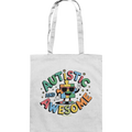 AUTISTIC AND AWESOME – Einzigartiges Puzzle-Design voller Optimismus - Baumwolltasche Bright Lights Arts