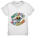 AUTISTIC AND AWESOME – Einzigartiges Puzzle-Design voller Optimismus - Kids Premium Shirt Bright Lights Arts