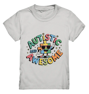 AUTISTIC AND AWESOME – Einzigartiges Puzzle-Design voller Optimismus - Kids Premium Shirt Bright Lights Arts