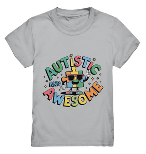 AUTISTIC AND AWESOME – Einzigartiges Puzzle-Design voller Optimismus - Kids Premium Shirt Bright Lights Arts