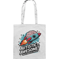 AUTISTIC AND AWESOME – Inspirierendes Raketen-Design voller Kreativität - Baumwolltasche Bright Lights Arts
