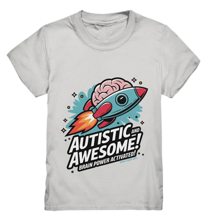 AUTISTIC AND AWESOME – Inspirierendes Raketen-Design voller Kreativität - Kids Premium Shirt Bright Lights Arts