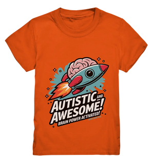 AUTISTIC AND AWESOME – Inspirierendes Raketen-Design voller Kreativität - Kids Premium Shirt Bright Lights Arts