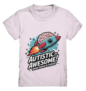 AUTISTIC AND AWESOME – Inspirierendes Raketen-Design voller Kreativität - Kids Premium Shirt Bright Lights Arts
