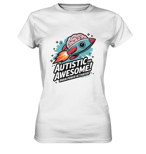 AUTISTIC AND AWESOME – Inspirierendes Raketen-Design voller Kreativität - Ladies Premium Shirt Bright Lights Arts