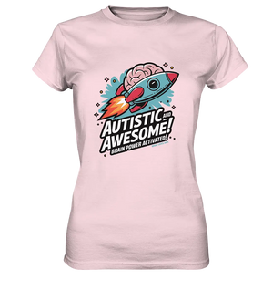 AUTISTIC AND AWESOME – Inspirierendes Raketen-Design voller Kreativität - Ladies Premium Shirt Bright Lights Arts
