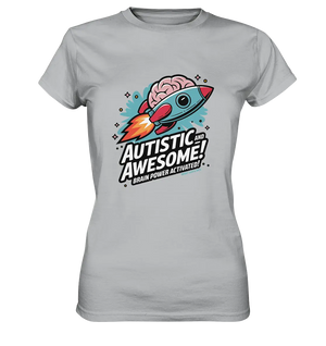 AUTISTIC AND AWESOME – Inspirierendes Raketen-Design voller Kreativität - Ladies Premium Shirt Bright Lights Arts