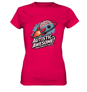 AUTISTIC AND AWESOME – Inspirierendes Raketen-Design voller Kreativität - Ladies Premium Shirt Bright Lights Arts