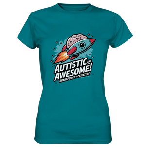 AUTISTIC AND AWESOME – Inspirierendes Raketen-Design voller Kreativität - Ladies Premium Shirt Bright Lights Arts