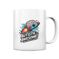 AUTISTIC AND AWESOME – Inspirierendes Raketen-Design voller Kreativität - Tasse glossy Bright Lights Arts