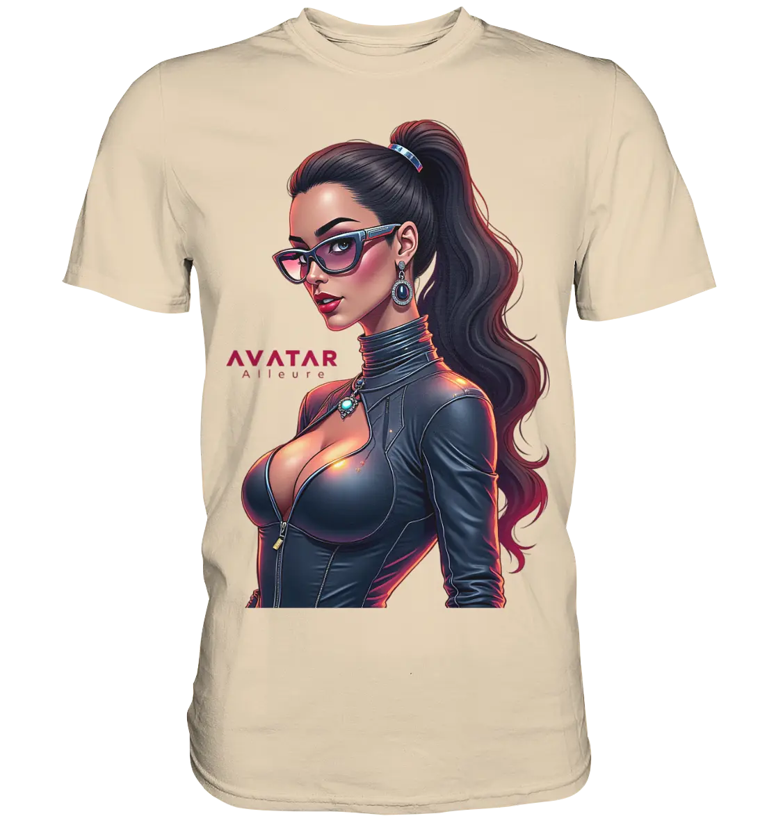 AVATAR Alleure – Futuristisches & Stilvolles Design - Premium Shirt Bright Lights Arts