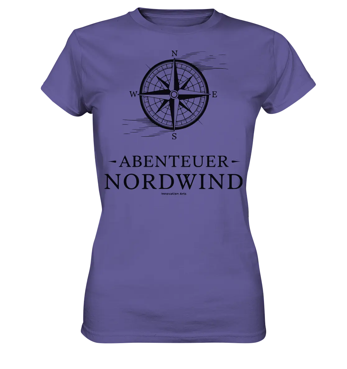 Abenteuer Nordwind – Kompass & Freiheit im Blick - Ladies Premium Shirt Bright Lights Arts