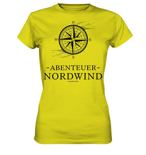 Abenteuer Nordwind – Kompass & Freiheit im Blick - Ladies Premium Shirt Bright Lights Arts