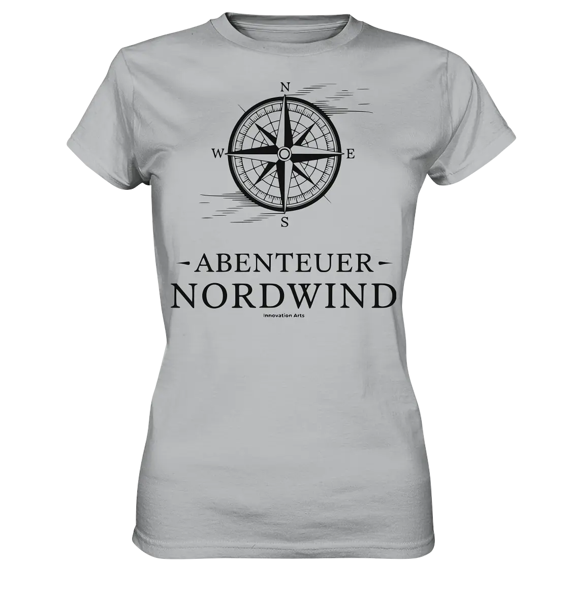 Abenteuer Nordwind – Kompass & Freiheit im Blick - Ladies Premium Shirt Bright Lights Arts