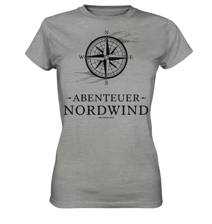 Abenteuer Nordwind – Kompass & Freiheit im Blick - Ladies Premium Shirt Bright Lights Arts