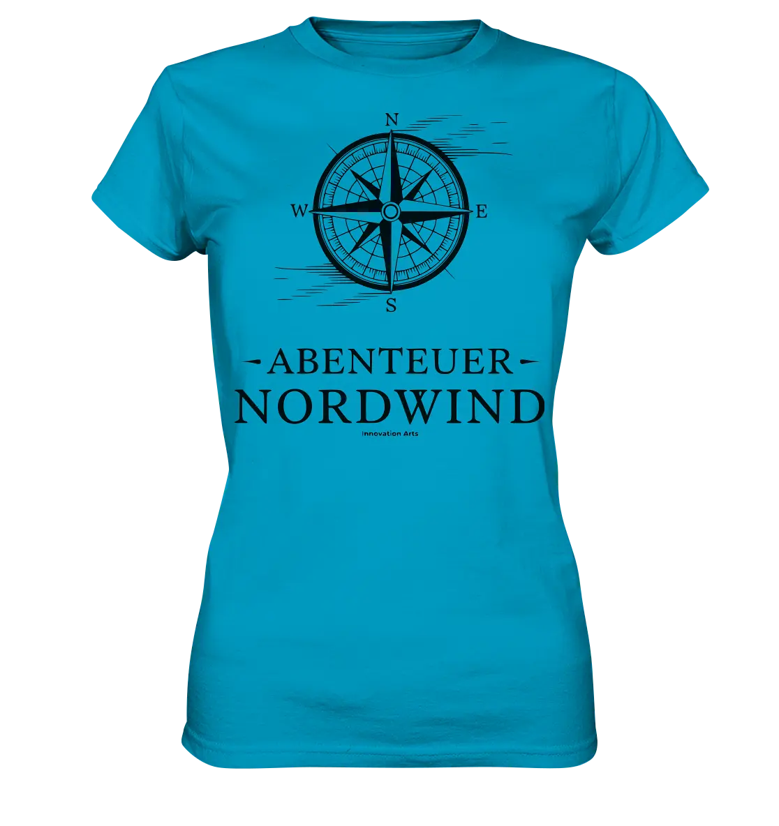 Abenteuer Nordwind – Kompass & Freiheit im Blick - Ladies Premium Shirt Bright Lights Arts