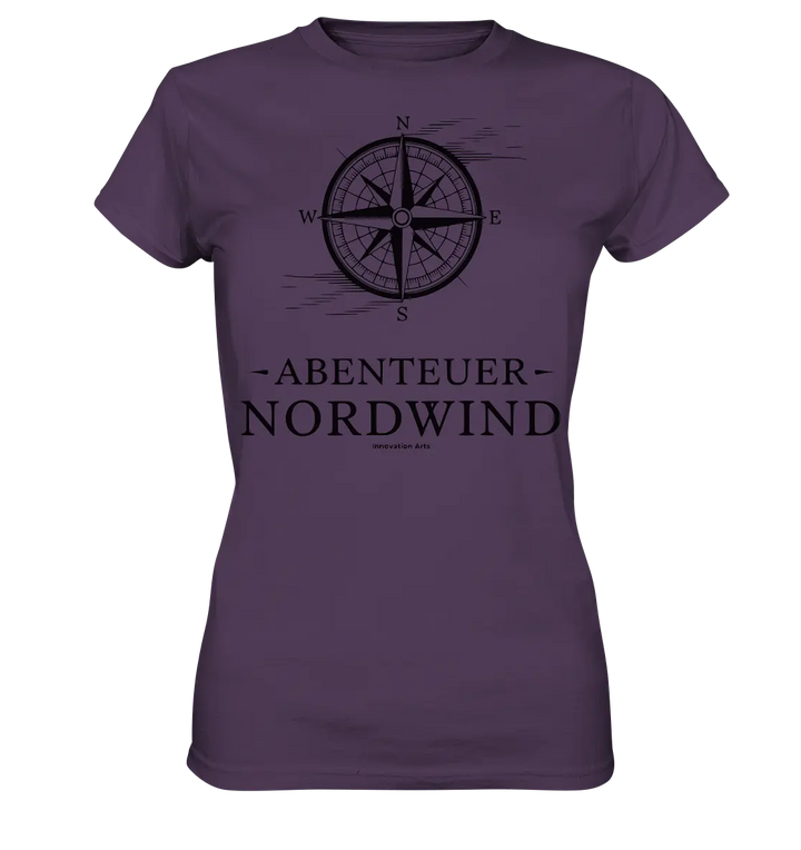 Abenteuer Nordwind – Kompass & Freiheit im Blick - Ladies Premium Shirt Bright Lights Arts