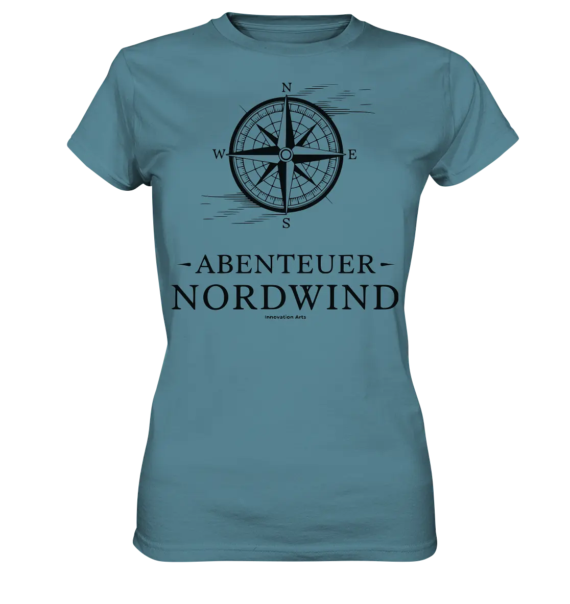 Abenteuer Nordwind – Kompass & Freiheit im Blick - Ladies Premium Shirt Bright Lights Arts