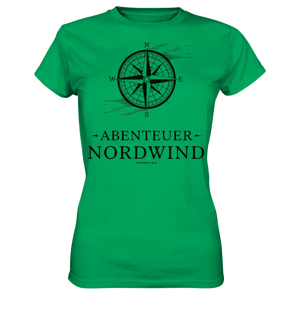 Abenteuer Nordwind – Kompass & Freiheit im Blick - Ladies Premium Shirt Bright Lights Arts