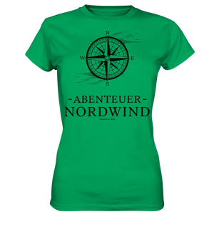 Abenteuer Nordwind – Kompass & Freiheit im Blick - Ladies Premium Shirt Bright Lights Arts