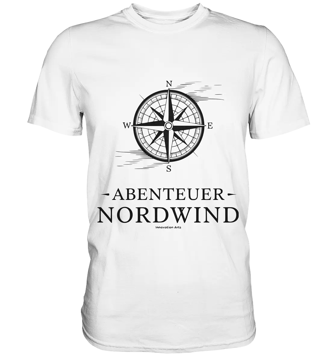 Abenteuer Nordwind – Kompass & Freiheit im Blick - Premium Shirt Bright Lights Arts