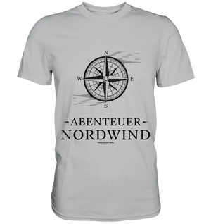 Abenteuer Nordwind – Kompass & Freiheit im Blick - Premium Shirt Bright Lights Arts