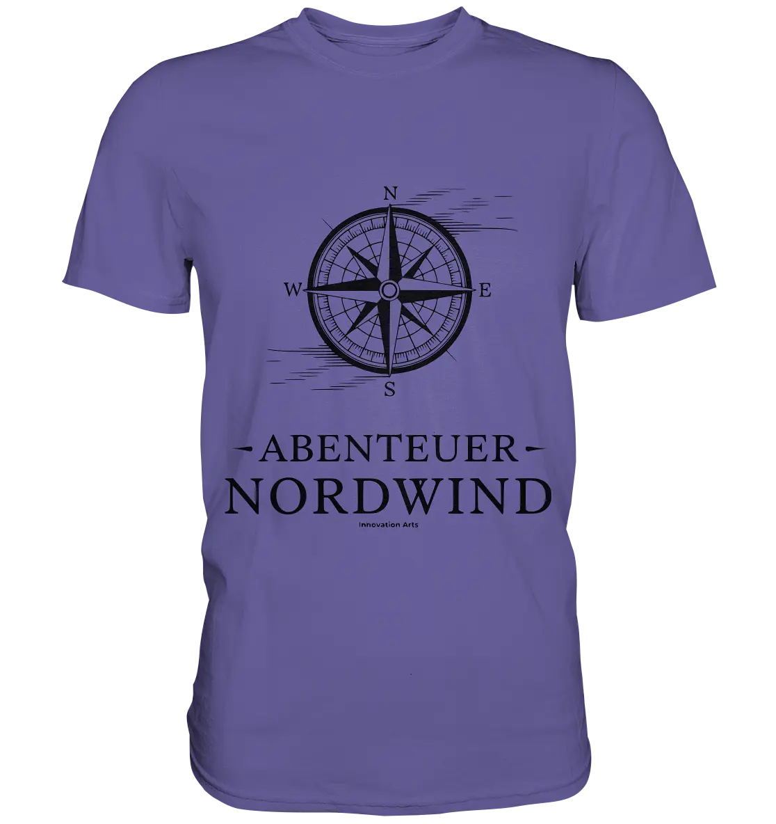 Abenteuer Nordwind – Kompass & Freiheit im Blick - Premium Shirt Bright Lights Arts