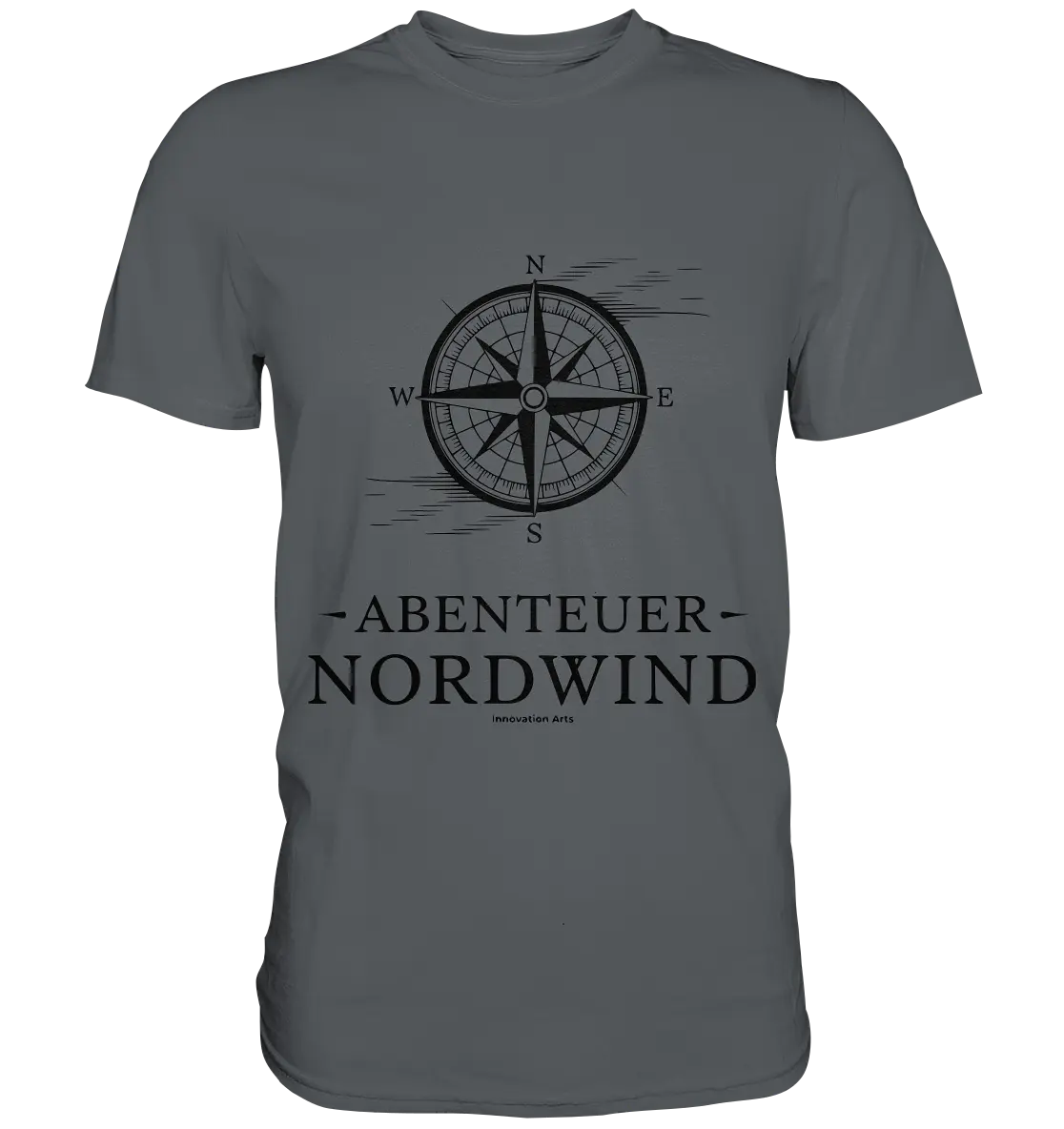 Abenteuer Nordwind – Kompass & Freiheit im Blick - Premium Shirt Bright Lights Arts