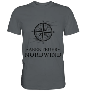 Abenteuer Nordwind – Kompass & Freiheit im Blick - Premium Shirt Bright Lights Arts