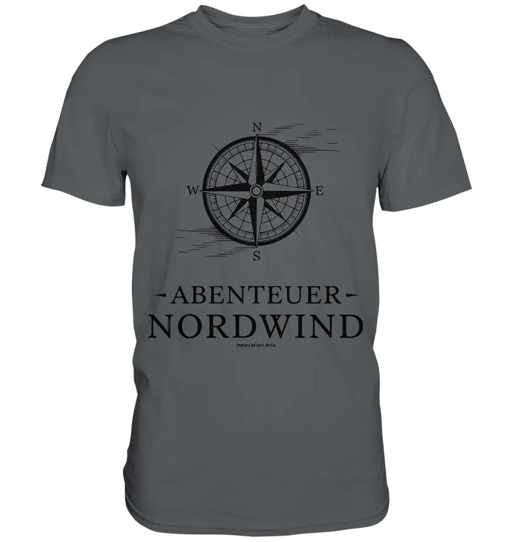 Abenteuer Nordwind – Kompass & Freiheit im Blick - Premium Shirt Bright Lights Arts