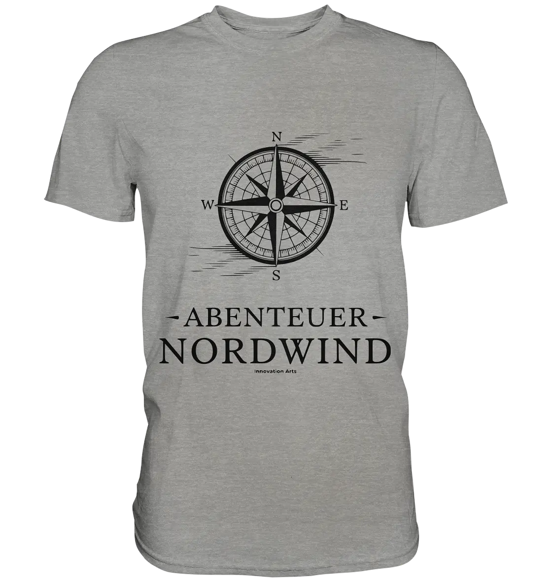 Abenteuer Nordwind – Kompass & Freiheit im Blick - Premium Shirt Bright Lights Arts
