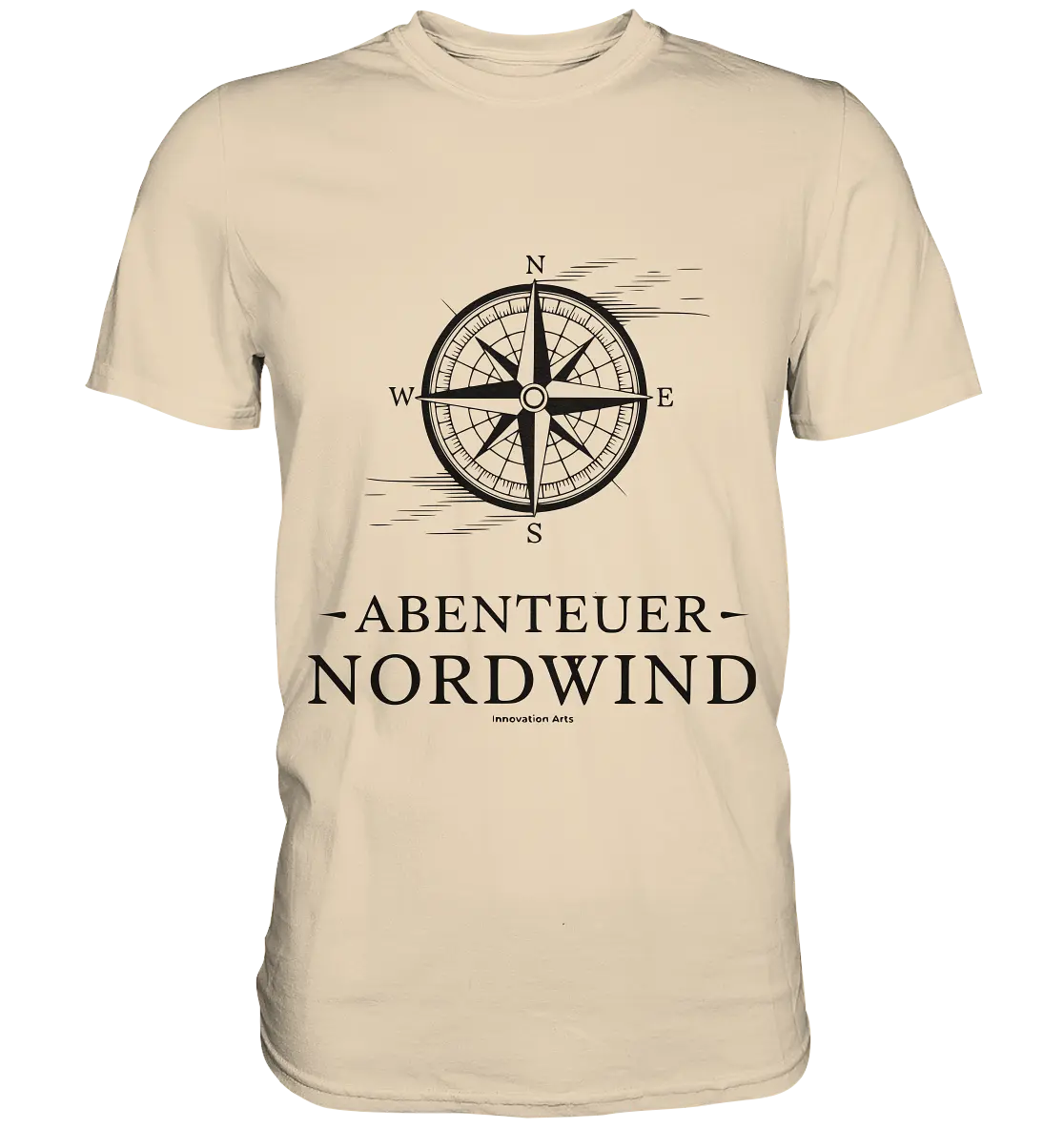 Abenteuer Nordwind – Kompass & Freiheit im Blick - Premium Shirt Bright Lights Arts