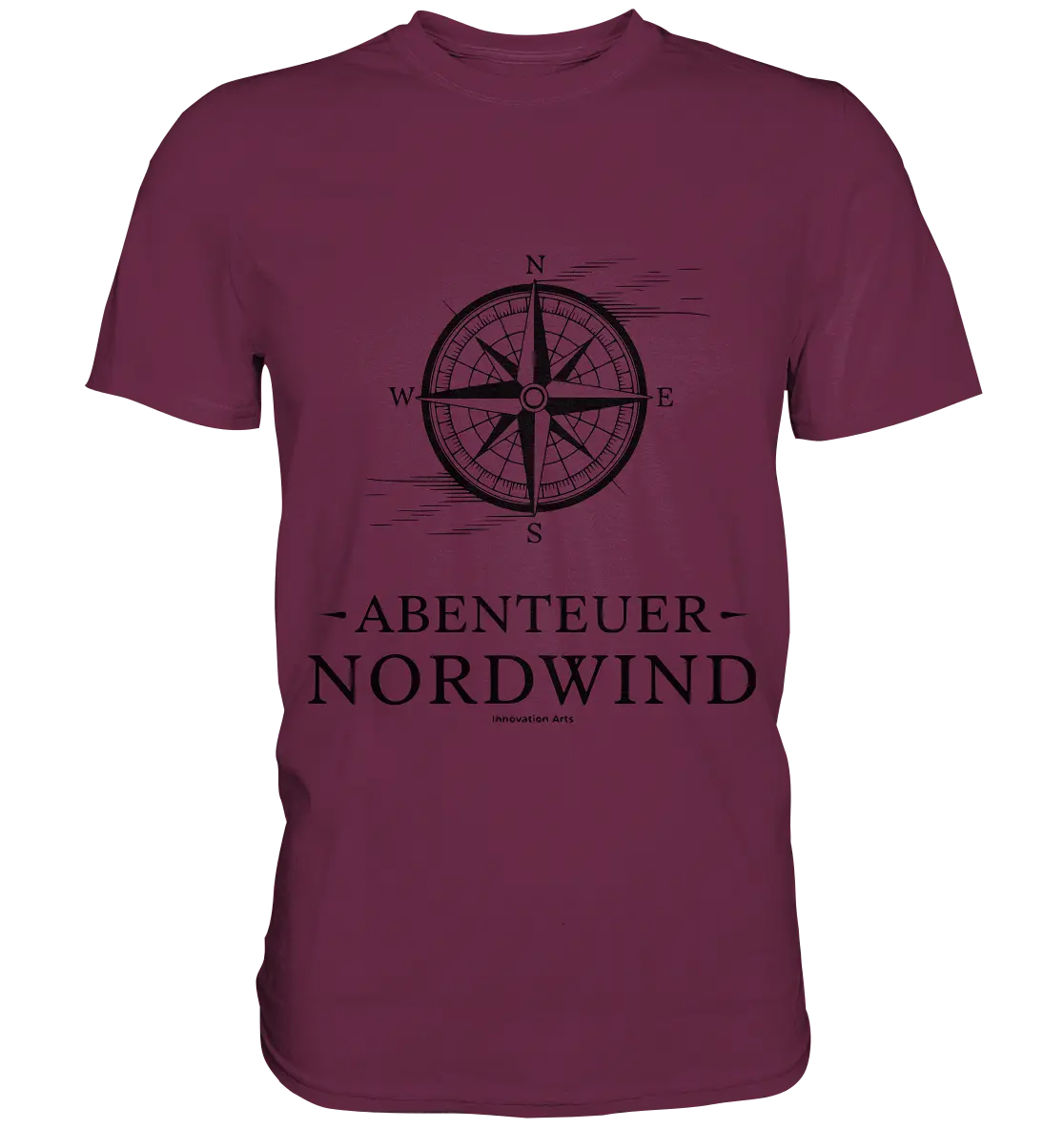 Abenteuer Nordwind – Kompass & Freiheit im Blick - Premium Shirt Bright Lights Arts
