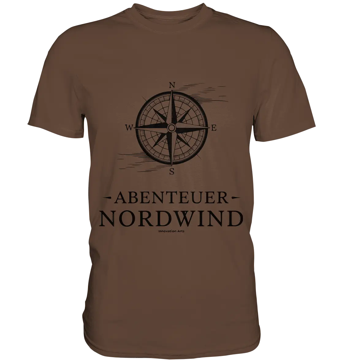 Abenteuer Nordwind – Kompass & Freiheit im Blick - Premium Shirt Bright Lights Arts