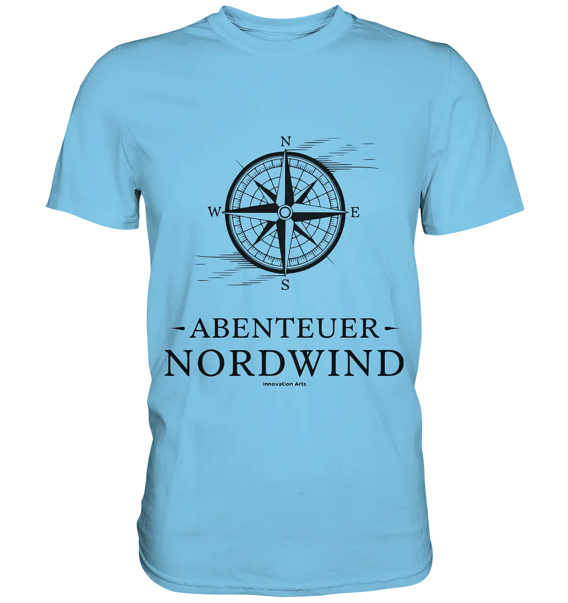 Abenteuer Nordwind – Kompass & Freiheit im Blick - Premium Shirt Bright Lights Arts