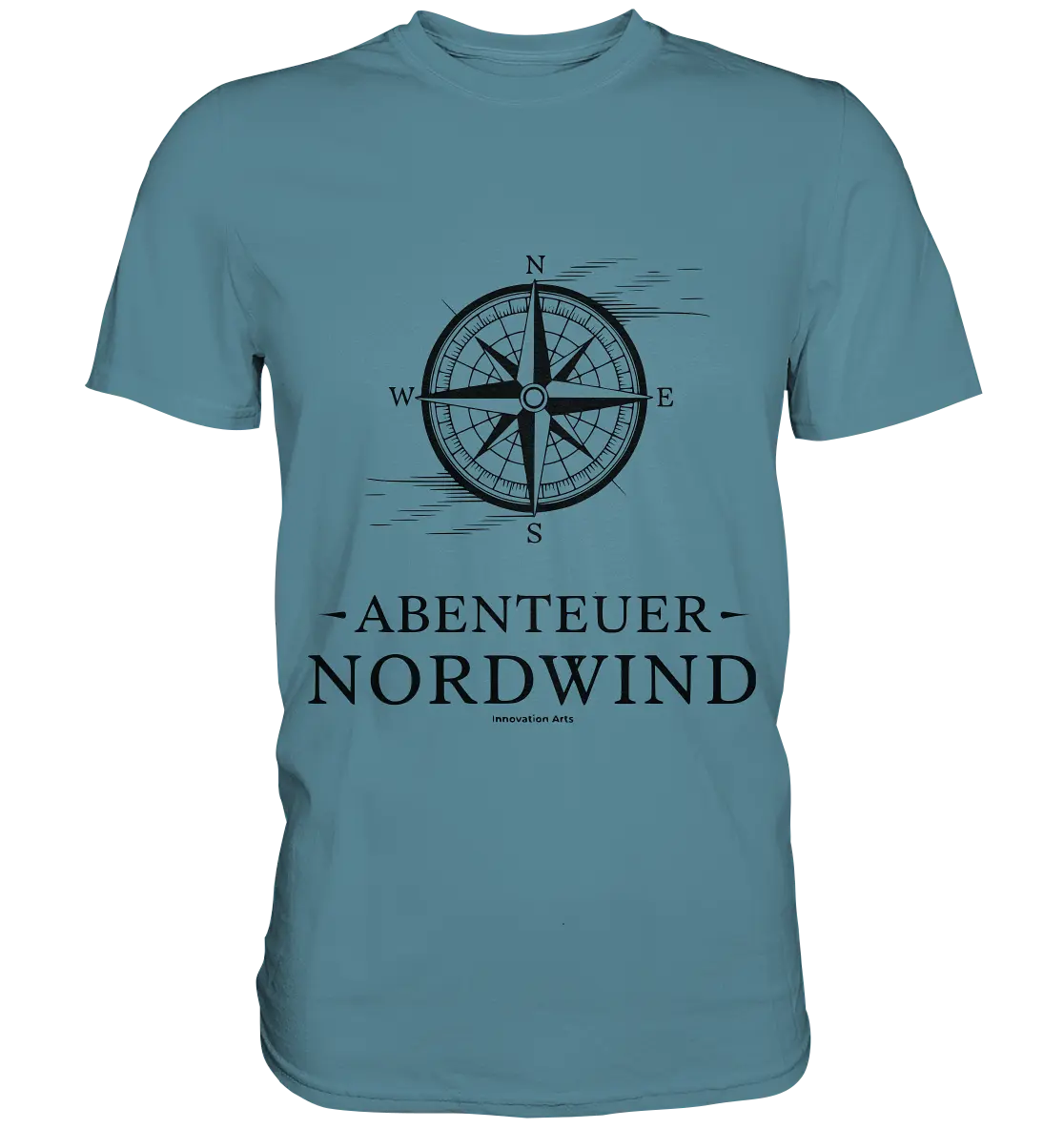 Abenteuer Nordwind – Kompass & Freiheit im Blick - Premium Shirt Bright Lights Arts