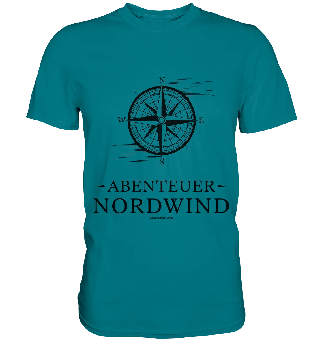 Abenteuer Nordwind – Kompass & Freiheit im Blick - Premium Shirt Bright Lights Arts