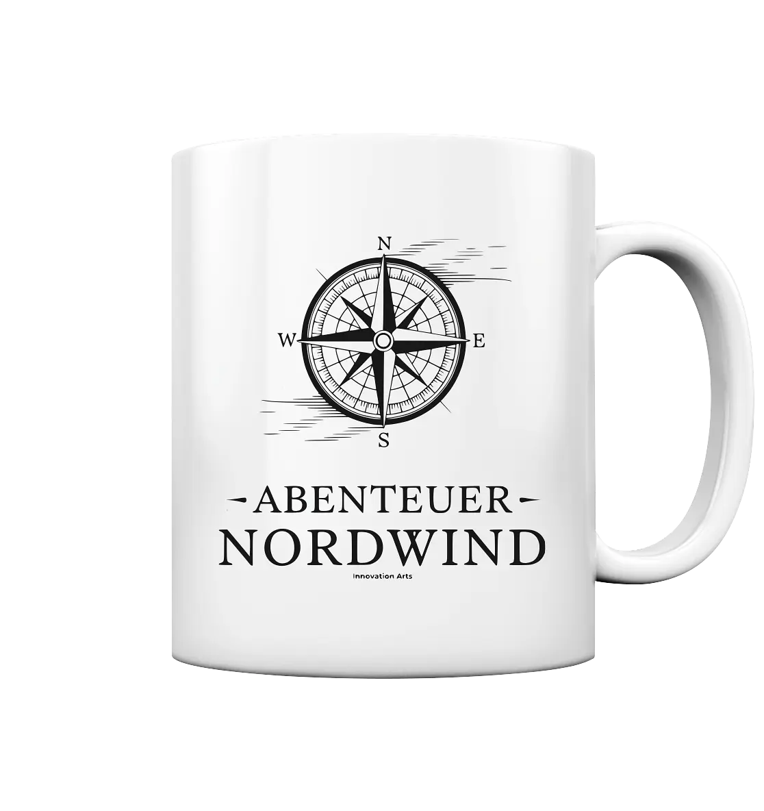 Abenteuer Nordwind – Kompass & Freiheit im Blick - Tasse glossy Bright Lights Arts