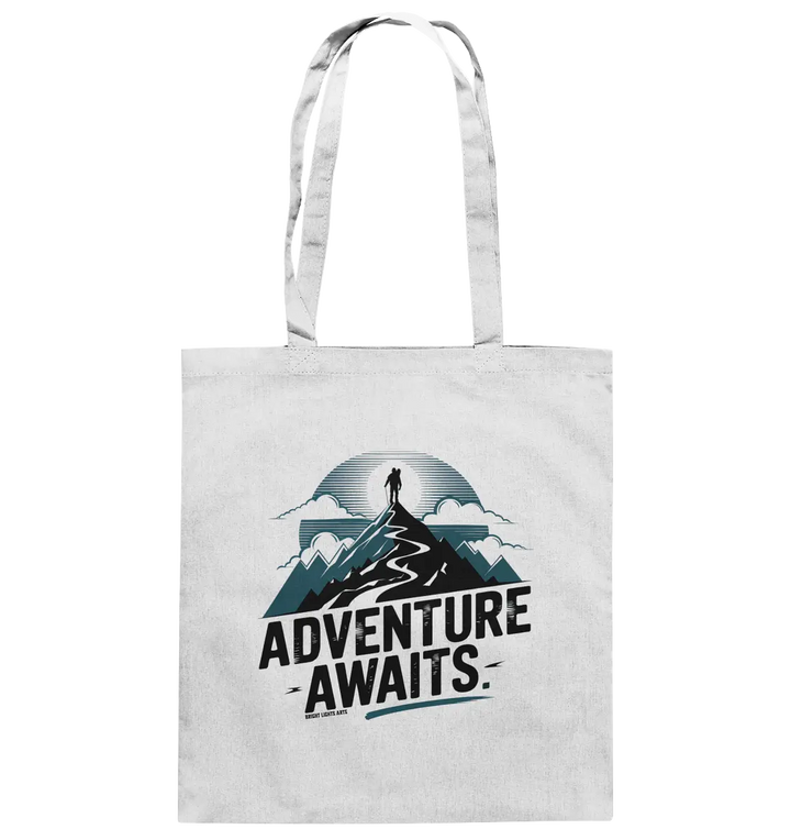 Adventure Awaits – Inspirierendes Design für Natur- und Abenteuerfans - Baumwolltasche Bright Lights Arts