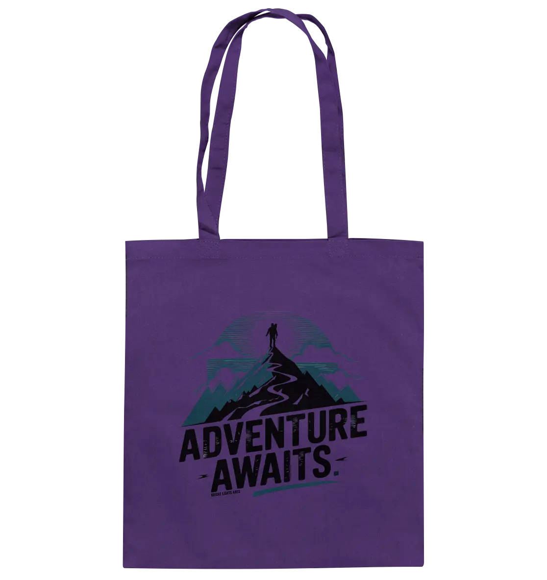 Adventure Awaits – Inspirierendes Design für Natur- und Abenteuerfans - Baumwolltasche Bright Lights Arts