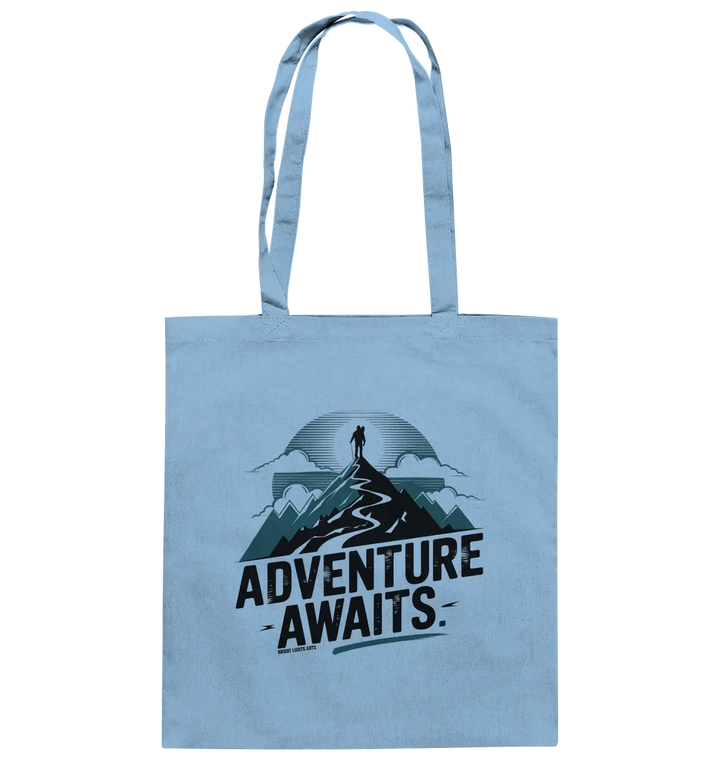 Adventure Awaits – Inspirierendes Design für Natur- und Abenteuerfans - Baumwolltasche Bright Lights Arts