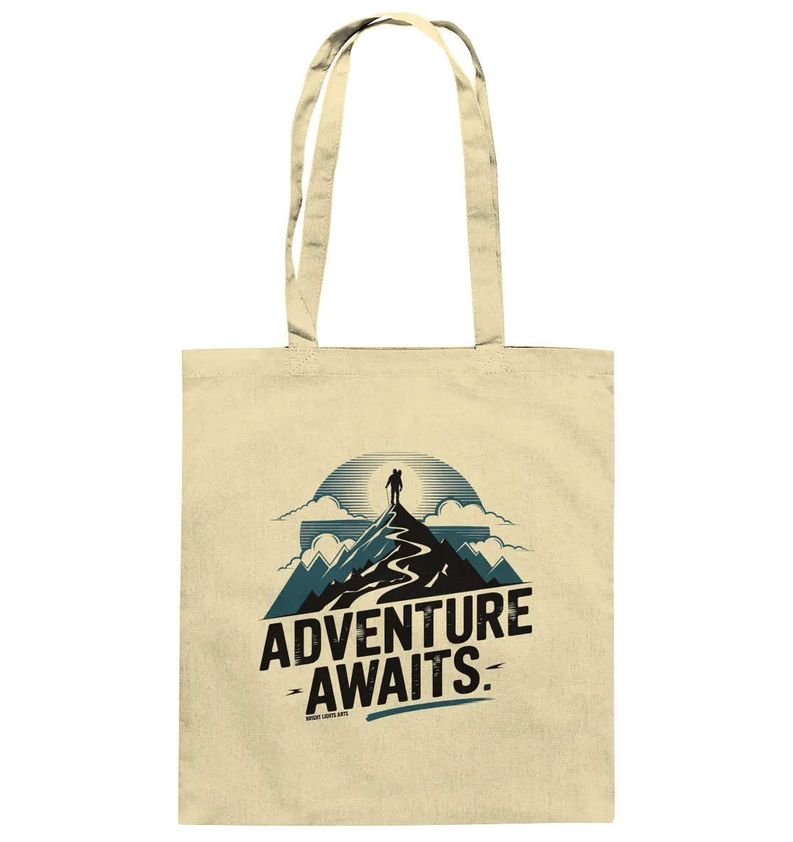 Adventure Awaits – Inspirierendes Design für Natur- und Abenteuerfans - Baumwolltasche Bright Lights Arts