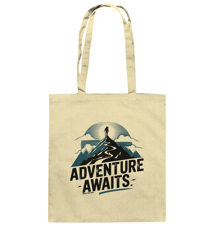 Adventure Awaits – Inspirierendes Design für Natur- und Abenteuerfans - Baumwolltasche Bright Lights Arts