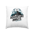 Adventure Awaits – Inspirierendes Design für Natur- und Abenteuerfans - Kissen 40x40cm Bright Lights Arts